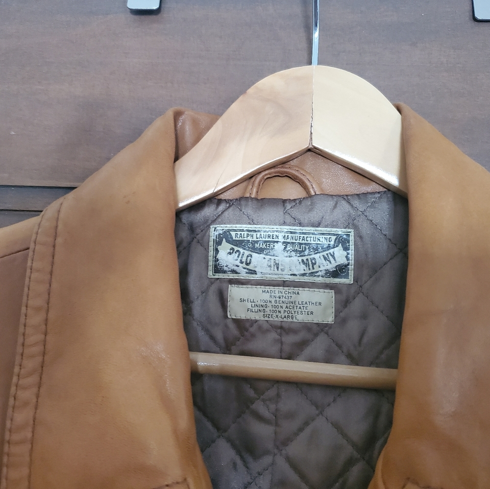 Vintage one of a kind polo calfskin pcoat. No flaws.